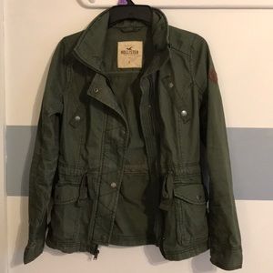 ARMY GREEN HOLLISTER JACKET